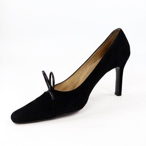 Vintage Charles Jordan Suede Sculptural Pumps Heels